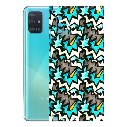 Samsung A/S Series Phone Skins (All Models) - Funky Zig Zag - 3D Embossed Finish (L-223) Samsung Galaxy A51