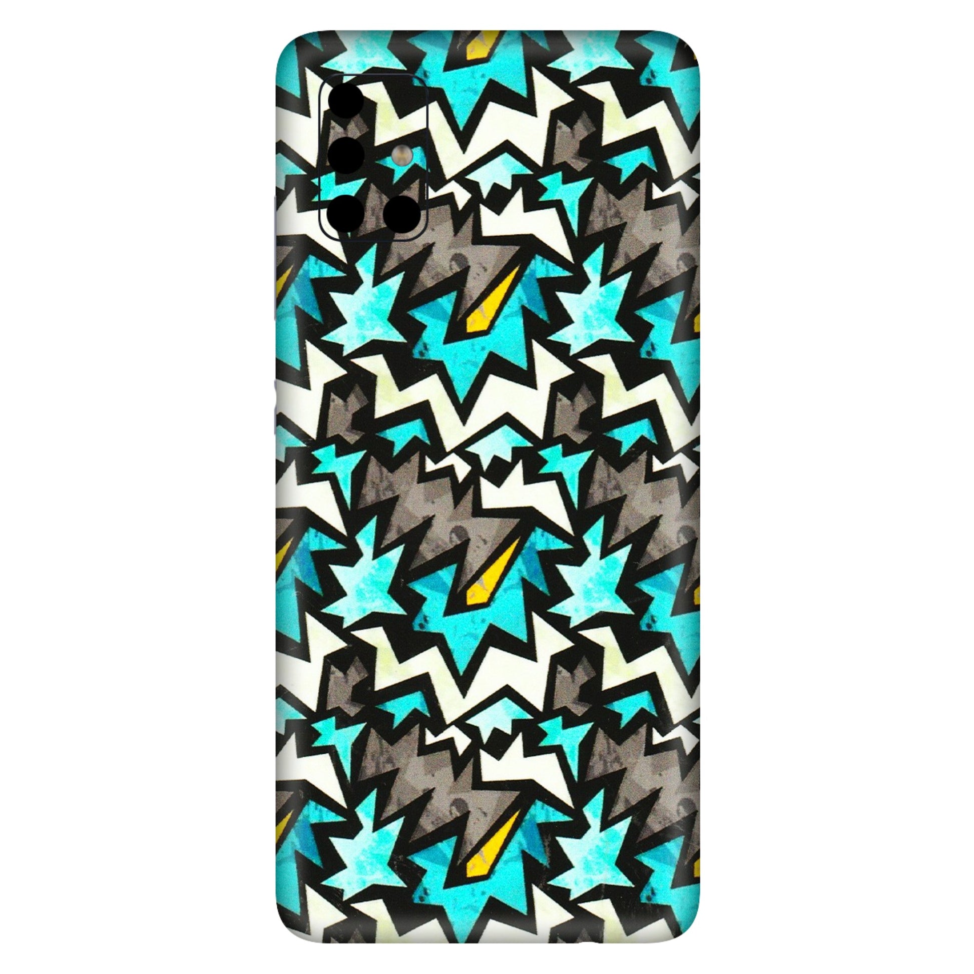 Samsung A/S Series Phone Skins (All Models) - Funky Zig Zag - 3D Embossed Finish (L-223) Samsung Galaxy A51