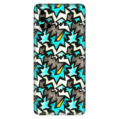 Samsung A/S Series Phone Skins (All Models) - Funky Zig Zag - 3D Embossed Finish (L-223) Samsung Galaxy A51