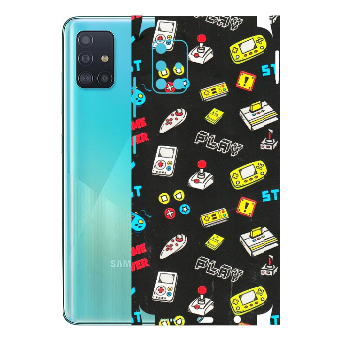 Samsung A/S Series Phone Skins (All Models) - Gaming Doodles - 3D Embossed Finish (L-224) Samsung Galaxy A51
