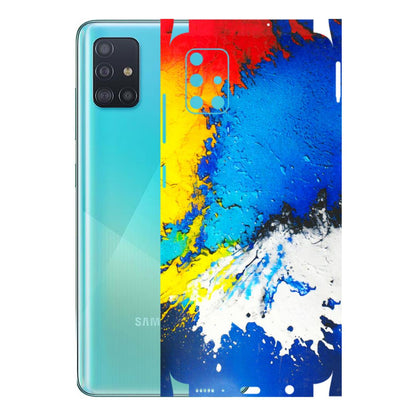 Samsung A/S Series Phone Skins (All Models) - Acrylic Paint Spill - 3D Embossed Finish (L-229) Samsung Galaxy A51