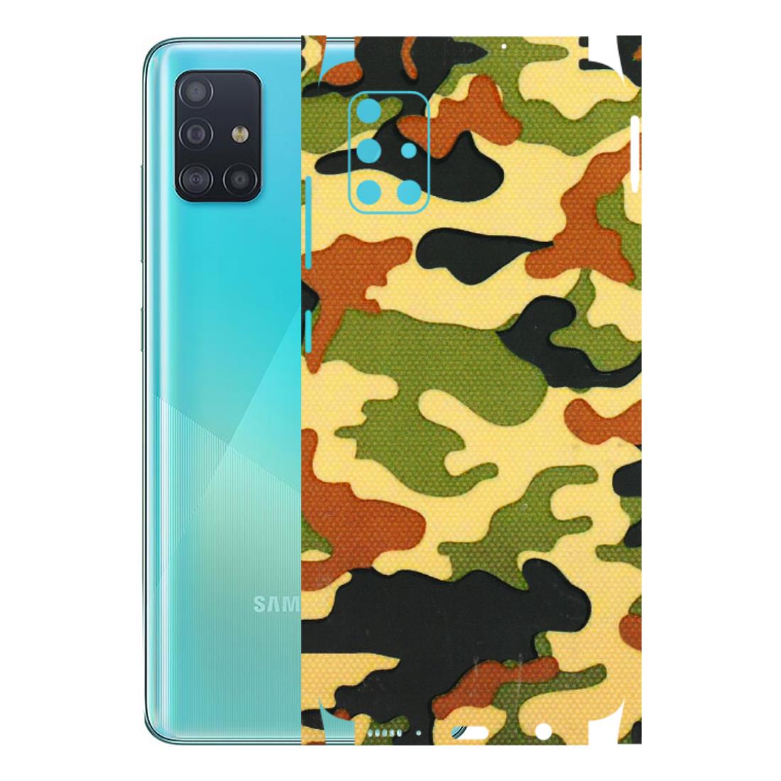 Samsung A/S Series Phone Skins (All Models) - Indian Military - 3D Embossed Finish (L-234) Samsung Galaxy A51