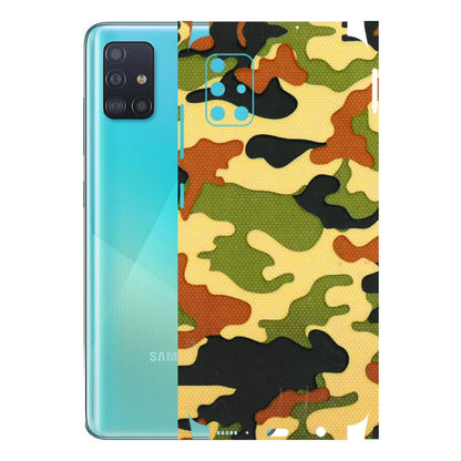 Samsung A/S Series Phone Skins (All Models) - Indian Military - 3D Embossed Finish (L-234) Samsung Galaxy A51