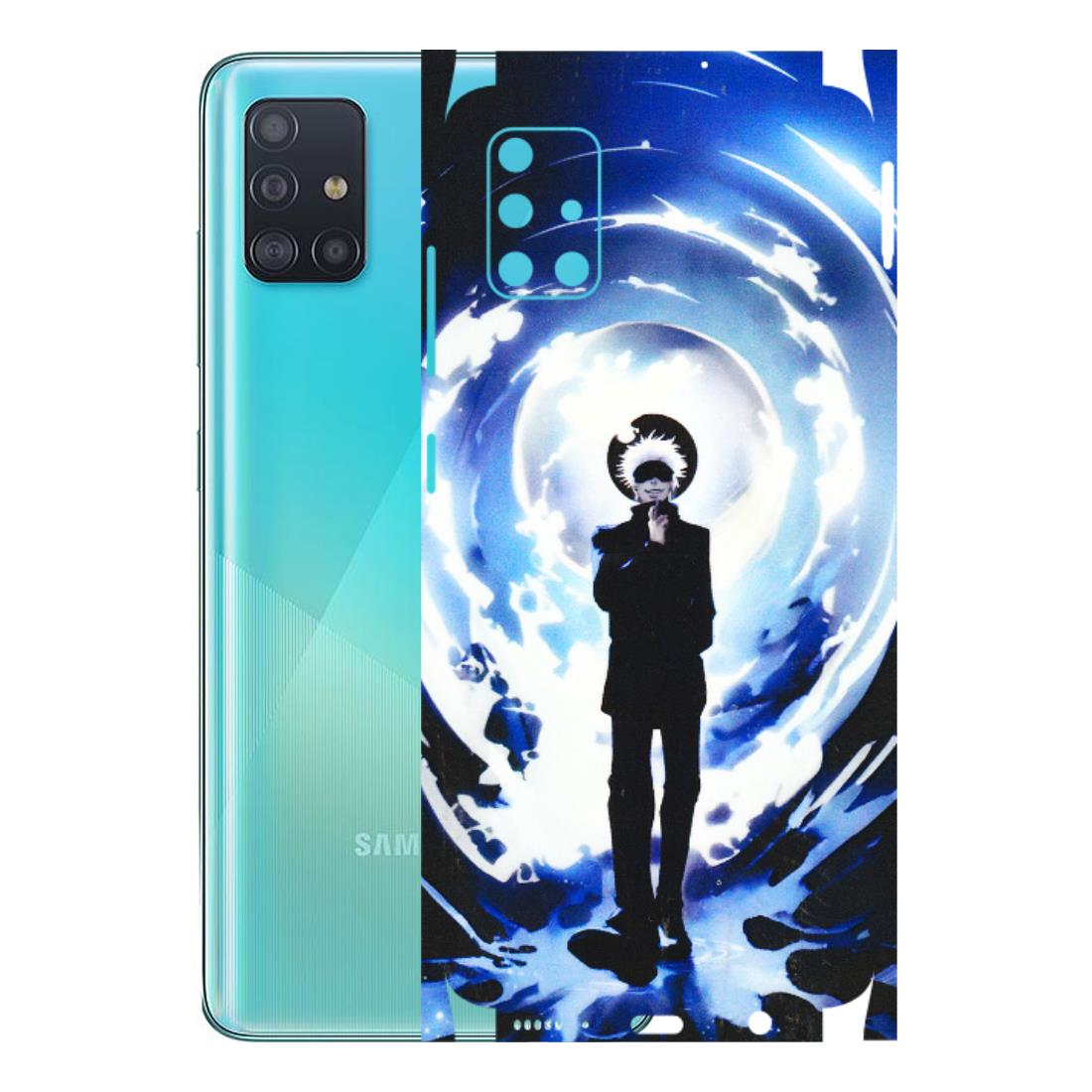 Samsung A/S Series Phone Skins (All Models) - Satoru Gojo Dark Blue - 3D Embossed Finish (L-235) Samsung Galaxy A51