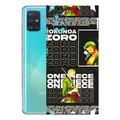 Samsung A/S Series Phone Skins (All Models) - One Piece Zoro - 3D Embossed Finish (L-250) Samsung Galaxy A51