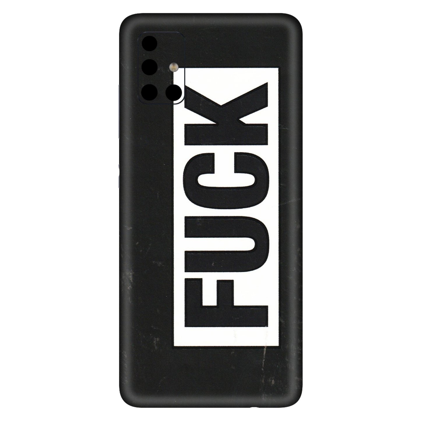Samsung A/S Series Phone Skins (All Models) - The F Word - 3D Embossed Finish (L-255) Samsung Galaxy A51