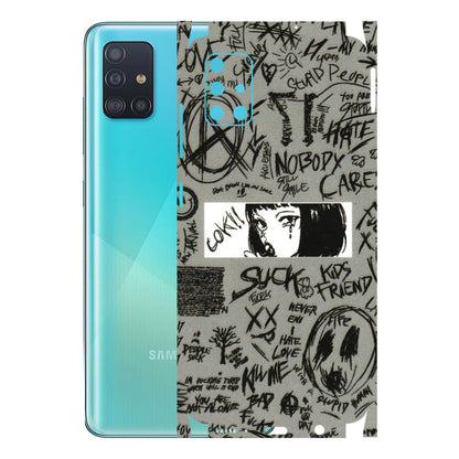 Samsung A/S Series Phone Skins (All Models) - Never Have Love Anime - 3D Embossed Finish (L-260) Samsung Galaxy A51