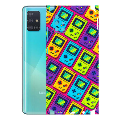 Samsung A/S Series Phone Skins (All Models) - Gameboy Colourful - 3D Embossed Finish (L-266) Samsung Galaxy A51