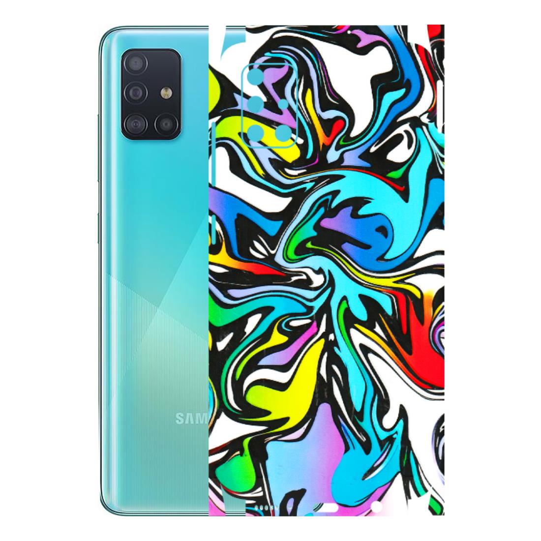 Samsung A/S Series Phone Skins (All Models) - Abstract Colour Paints - 3D Embossed Finish (L-271) Samsung Galaxy A51