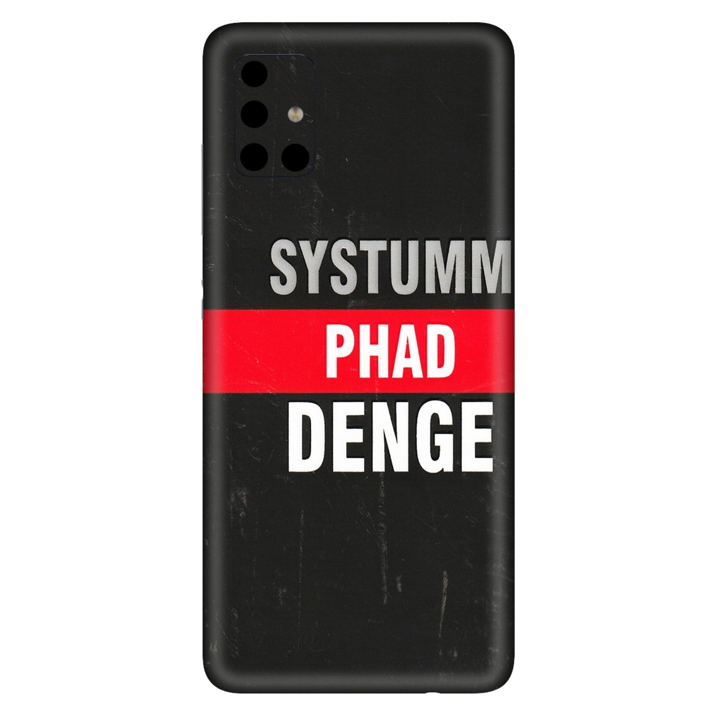 Samsung A/S Series Phone Skins (All Models) - Systumm Phad Denge - 3D Embossed Finish (L-278) Samsung Galaxy A51