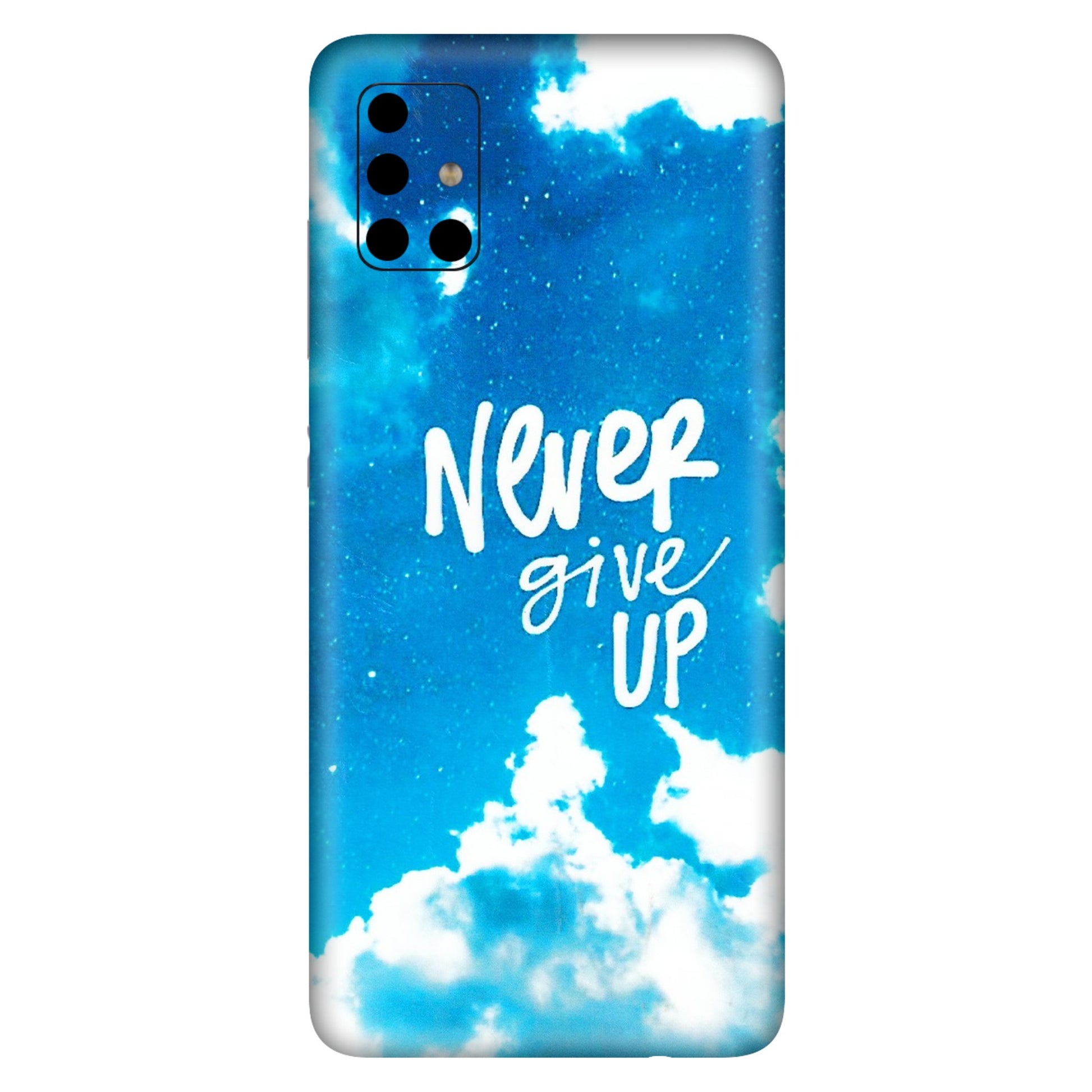 Samsung A/S Series Phone Skins (All Models) - Never Give Up - 3D Embossed Finish (L-279) Samsung Galaxy A51