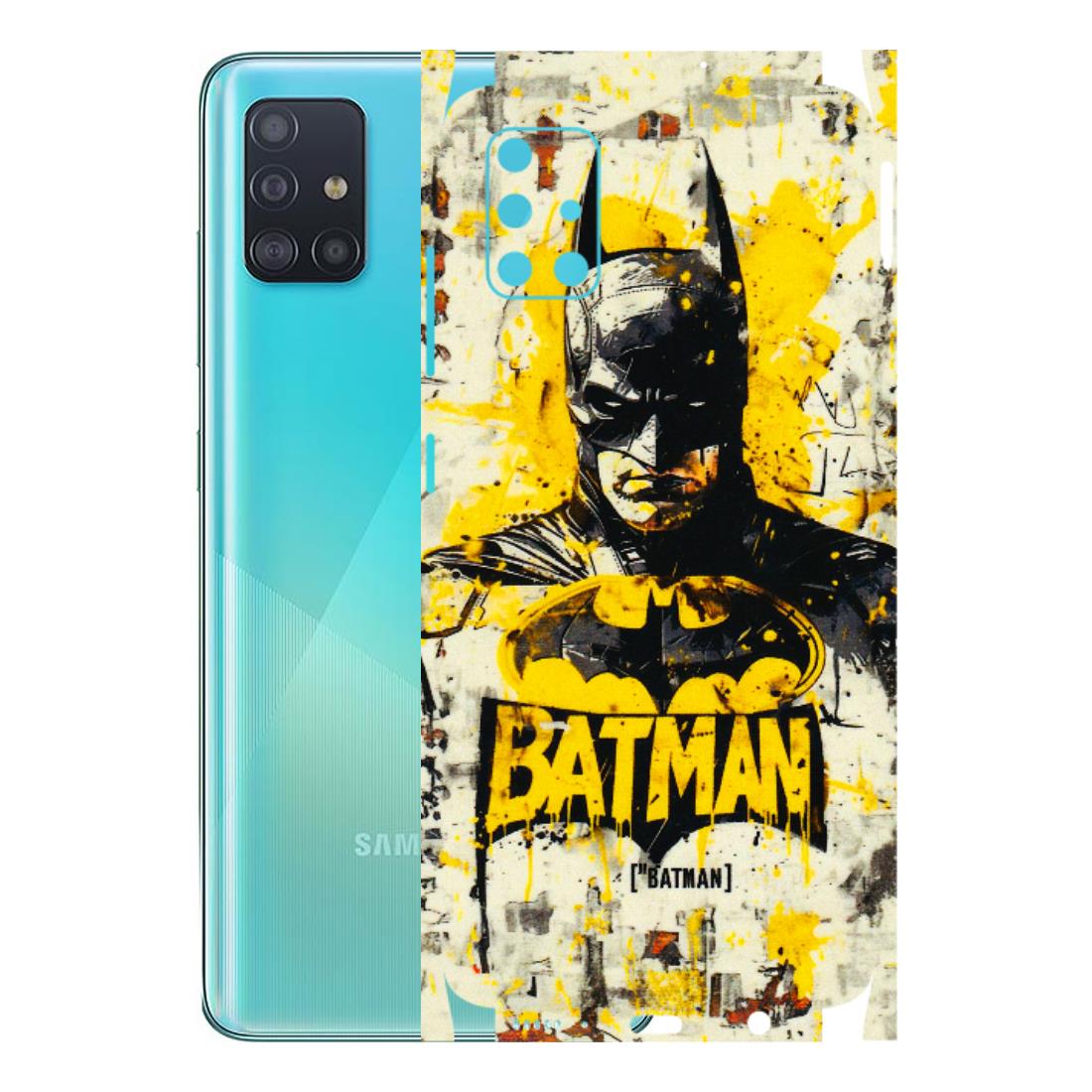 Samsung A/S Series Phone Skins (All Models) - Batman Yellow BT - 3D Embossed Finish (L-304) Samsung Galaxy A51
