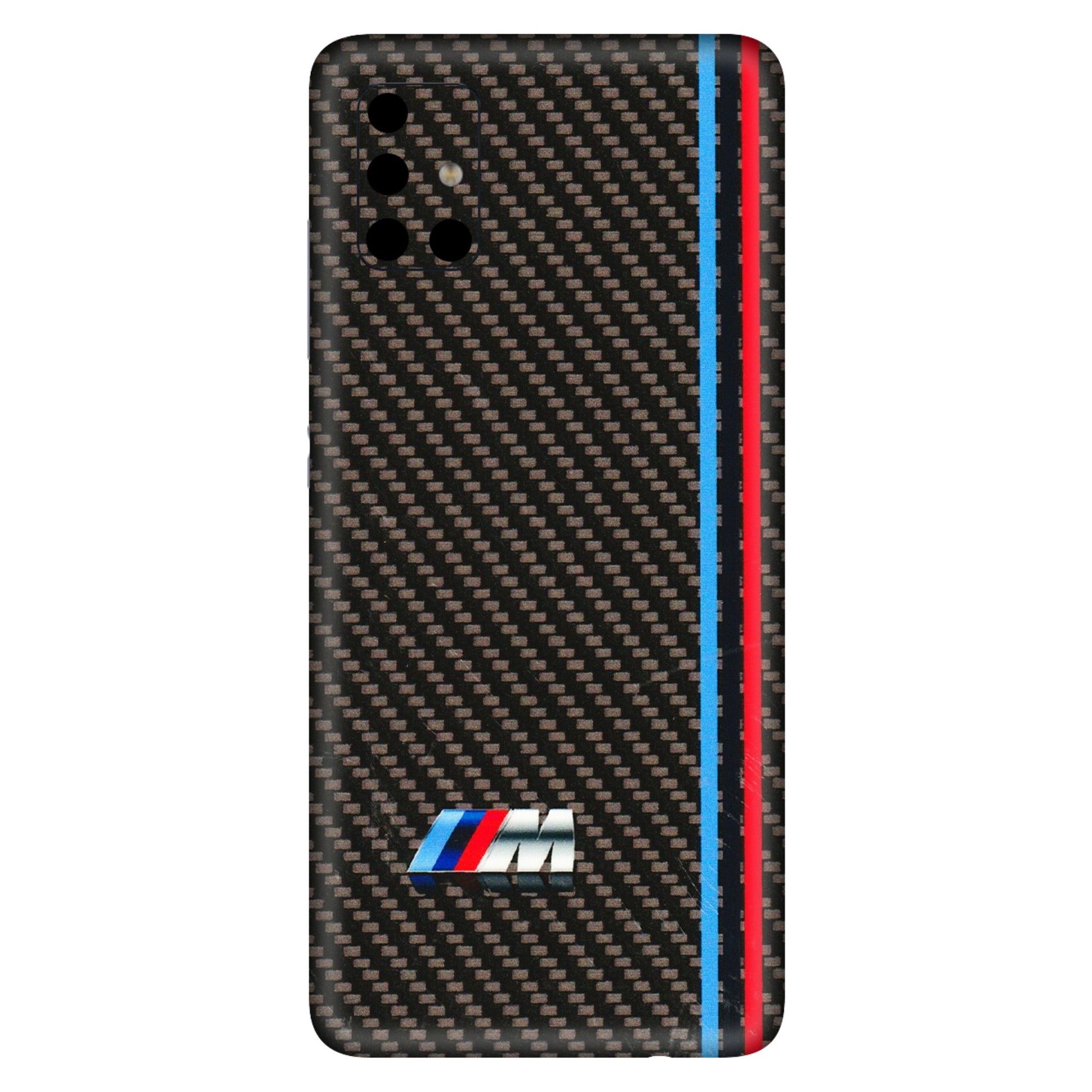 Samsung A/S Series Phone Skins (All Models) - BM Carbon Fiber Feels - 3D Embossed Finish (L-38) Samsung Galaxy A51