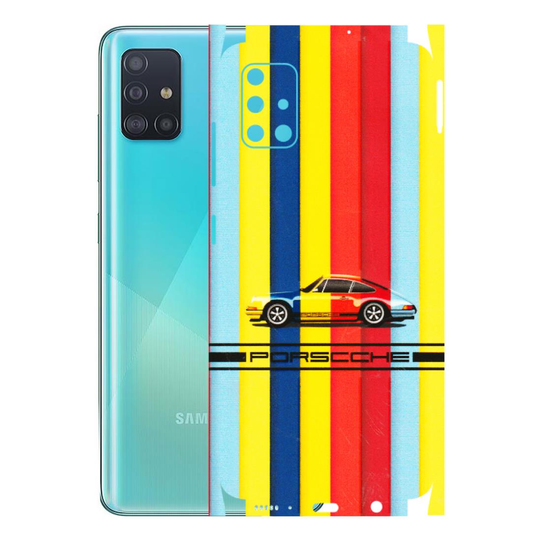 Samsung A/S Series Phone Skins (All Models) - Multicolour Porche - 3D Embossed Finish (L-39) Samsung Galaxy A51