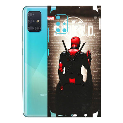 Samsung A/S Series Phone Skins (All Models) - Deadpool - 3D Embossed Finish (L-56) Samsung Galaxy A51