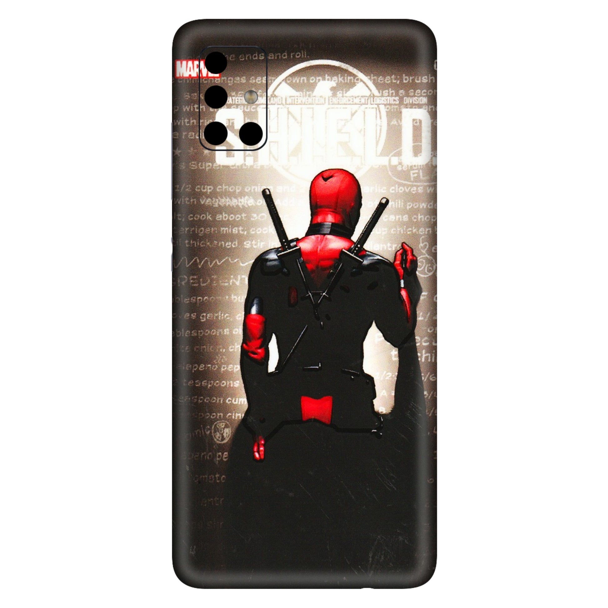 Samsung A/S Series Phone Skins (All Models) - Deadpool - 3D Embossed Finish (L-56) Samsung Galaxy A51