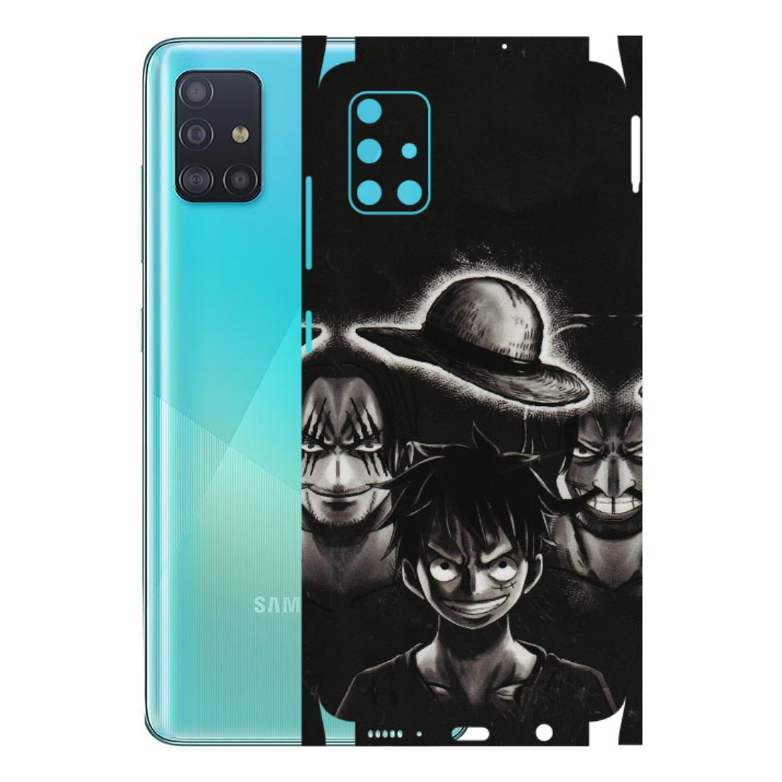 Samsung A/S Series Phone Skins (All Models) - Black Luffy Hat - 3D Embossed Finish (L-57) Samsung Galaxy A51