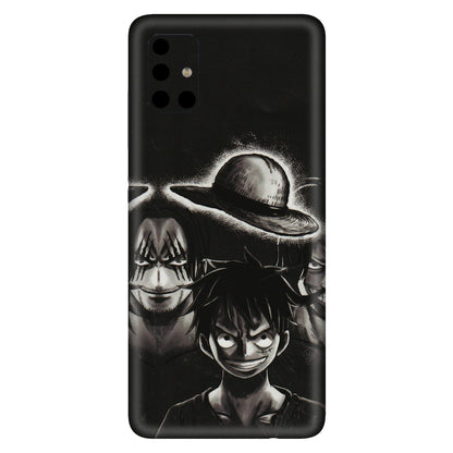 Samsung A/S Series Phone Skins (All Models) - Black Luffy Hat - 3D Embossed Finish (L-57) Samsung Galaxy A51