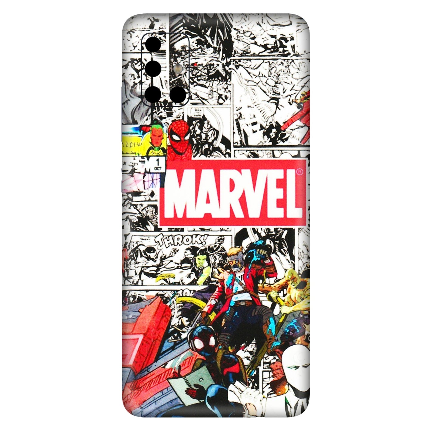 Samsung A/S Series Phone Skins (All Models) - Marvel Colorful Comic - 3D Embossed Finish (L-64) Samsung Galaxy A51