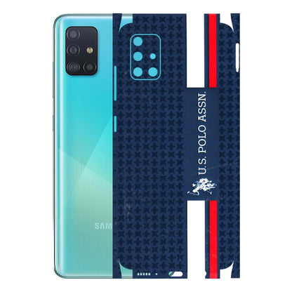 Samsung A/S Series Phone Skins (All Models) - US POLO Designer Brand - 3D Embossed Finish (L-65) Samsung Galaxy A51
