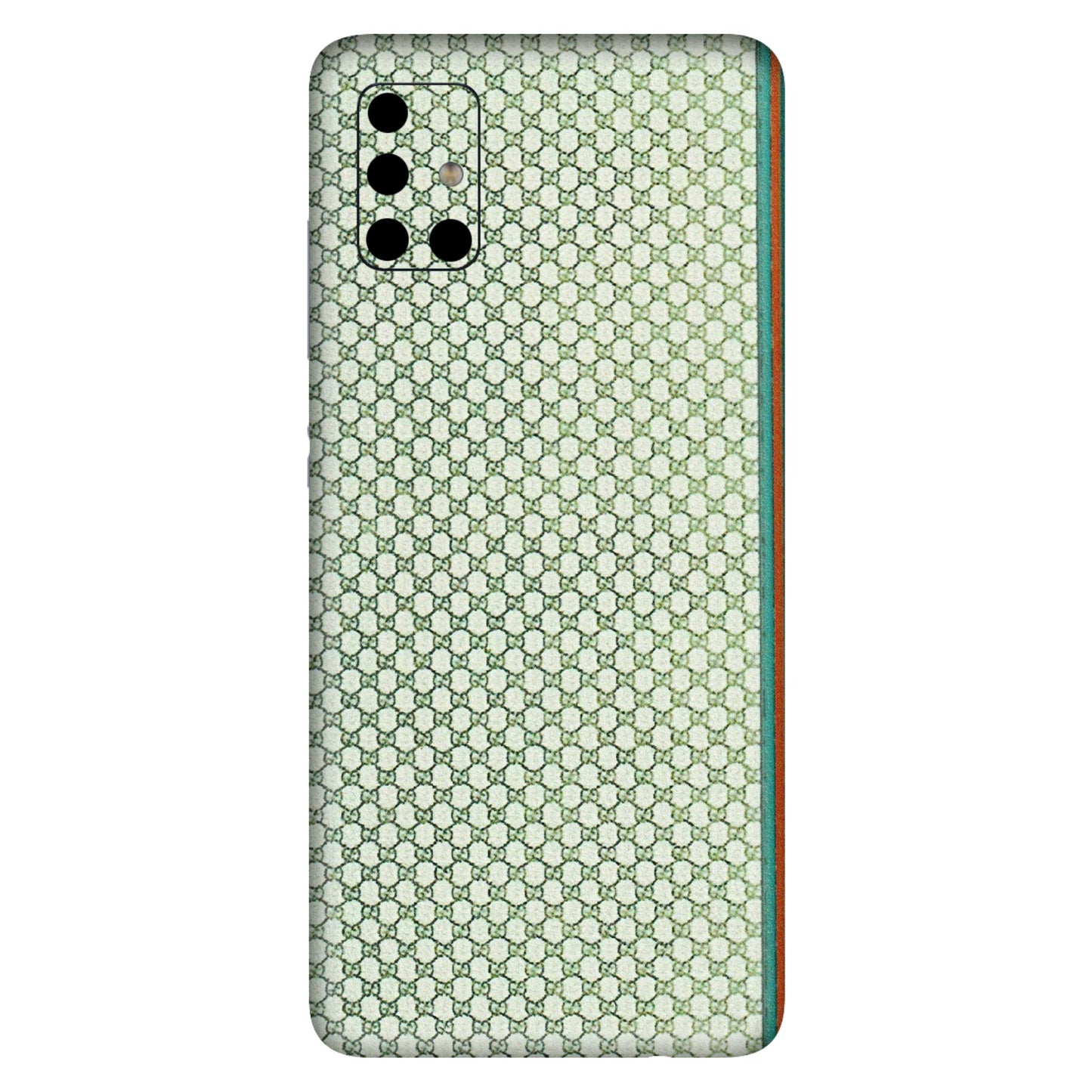 Samsung A/S Series Phone Skins (All Models) - Gucci Fabric Pattern - 3D Embossed Finish (L-73) Samsung Galaxy A51