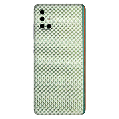 Samsung A/S Series Phone Skins (All Models) - Gucci Fabric Pattern - 3D Embossed Finish (L-73) Samsung Galaxy A51