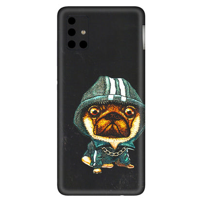 Samsung A/S Series Phone Skins (All Models) - Puppy N Hoodie - 3D Embossed Finish (L-90) Samsung Galaxy A51