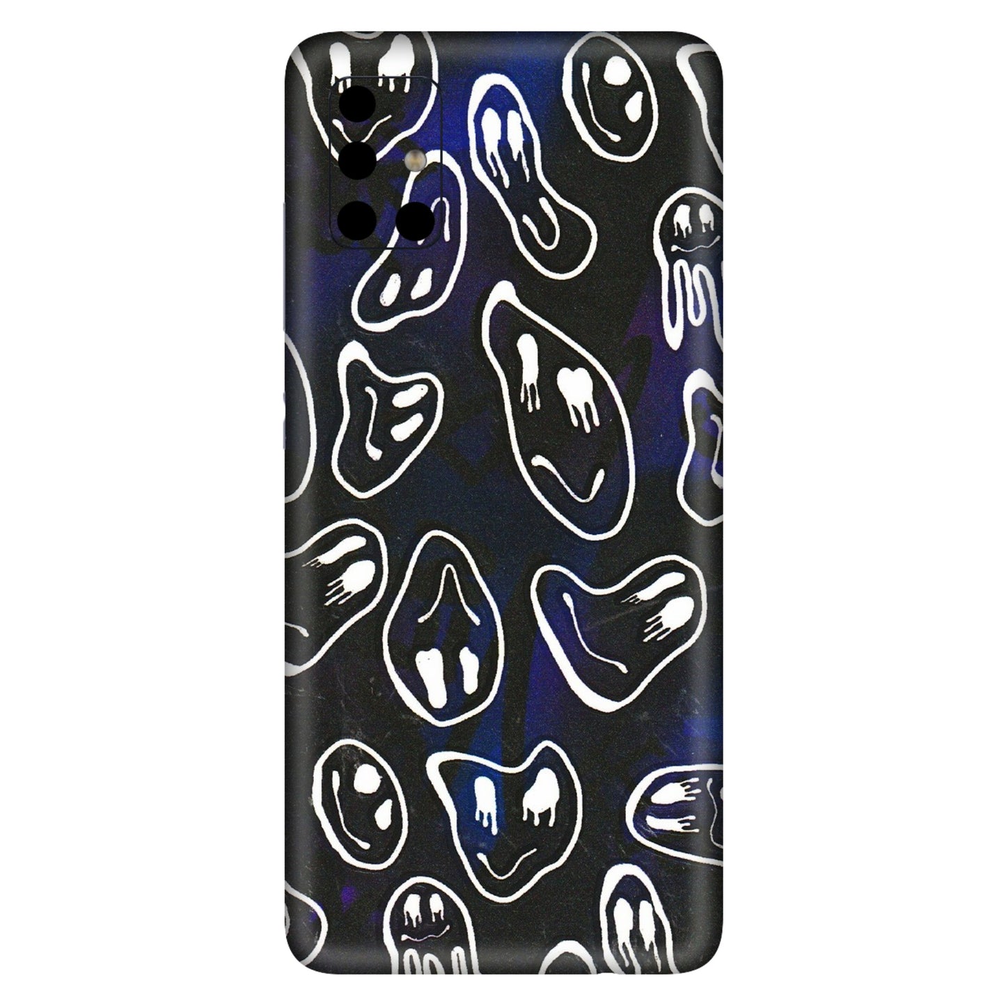 Samsung A/S Series Phone Skins (All Models) - Distorted Smileys - 3D Embossed Finish (L-92) Samsung Galaxy A51