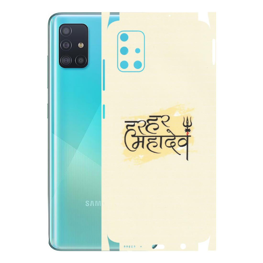 Samsung A/S Series Phone Skins (All Models) - Har Har Mahadev - Matte Finish (M-10) Samsung Galaxy A51