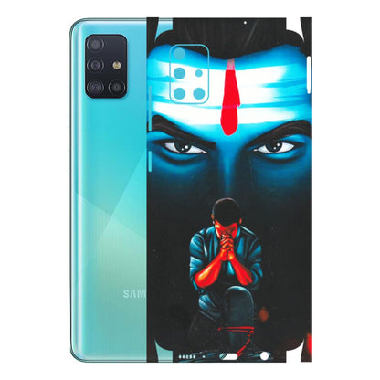 Samsung A/S Series Phone Skins (All Models) - Mahakal Bhakt - Matte Finish (M-112) Samsung Galaxy A51