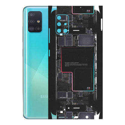 Samsung A/S Series Phone Skins (All Models) - Motherboard Circuit Layout - Matte Finish (M-117) Samsung Galaxy A51