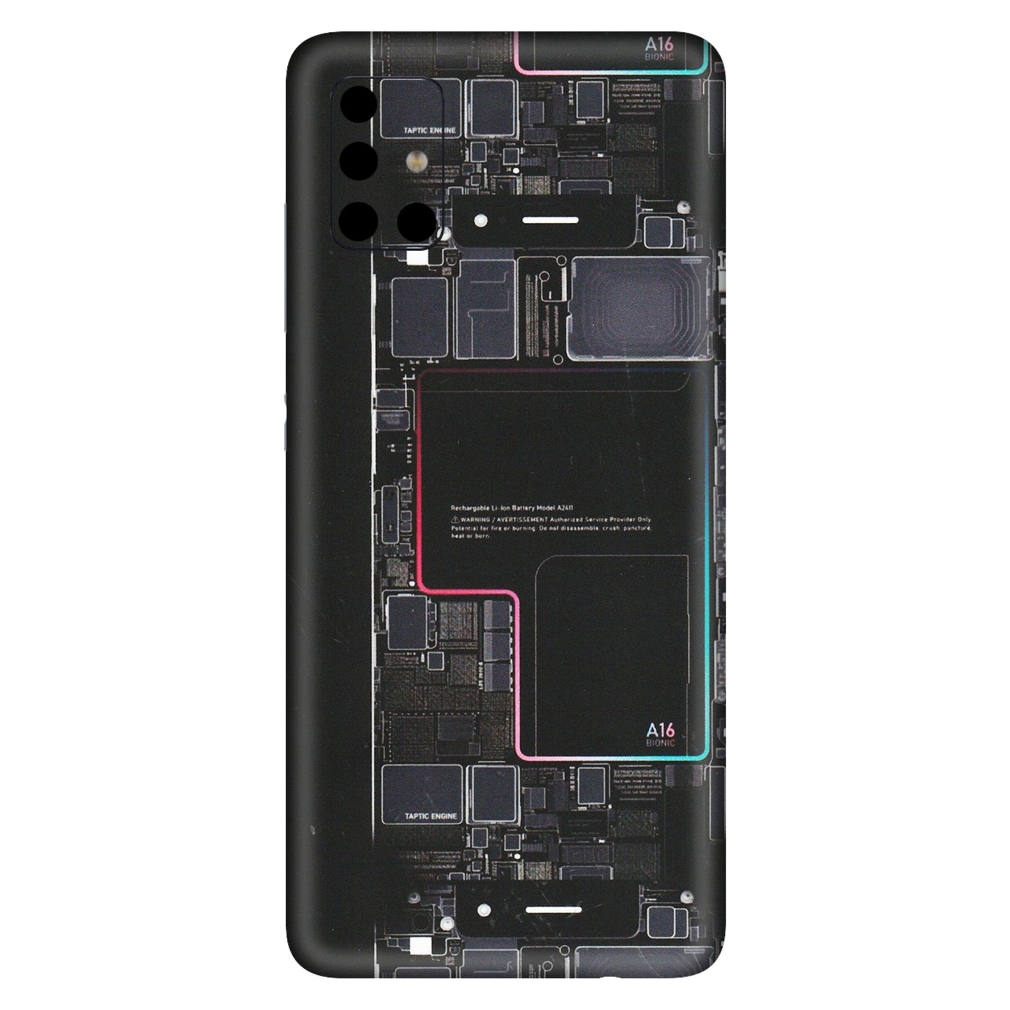 Samsung A/S Series Phone Skins (All Models) - Motherboard Circuit Layout - Matte Finish (M-117) Samsung Galaxy A51