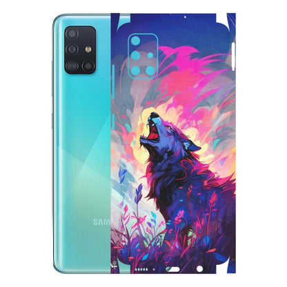 Samsung A/S Series Phone Skins (All Models) - New Wild Wolf Abstract - Matte Finish (M-125) Samsung Galaxy A51