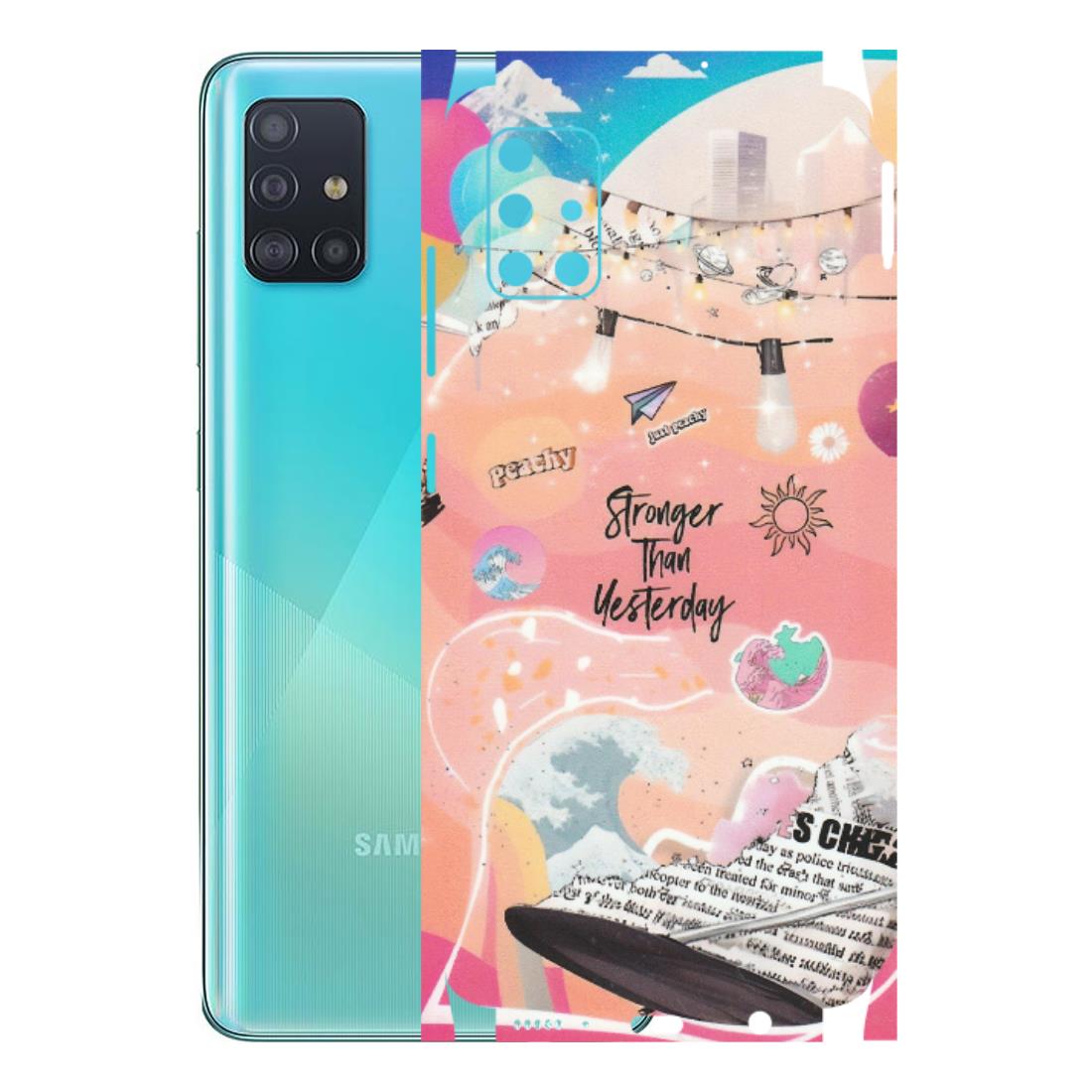 Samsung A/S Series Phone Skins (All Models) - Stronger Then Yesterday - Matte Finish (M-128) Samsung Galaxy A51