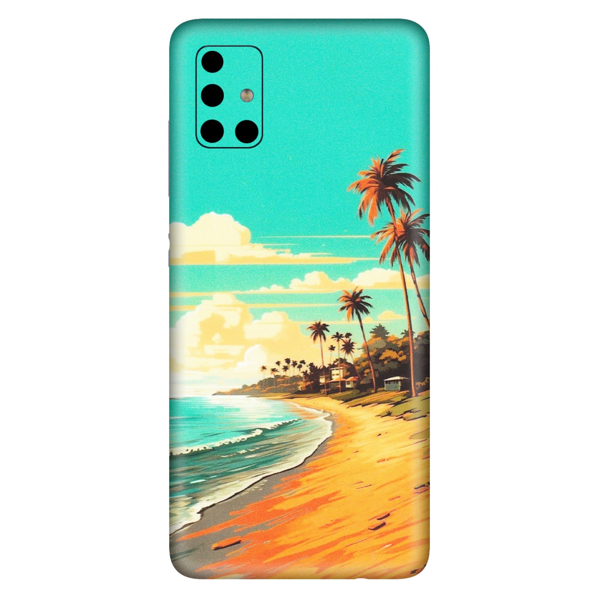 Samsung A/S Series Phone Skins (All Models) - Miami Beach - Matte Finish (M-136) Samsung Galaxy A51