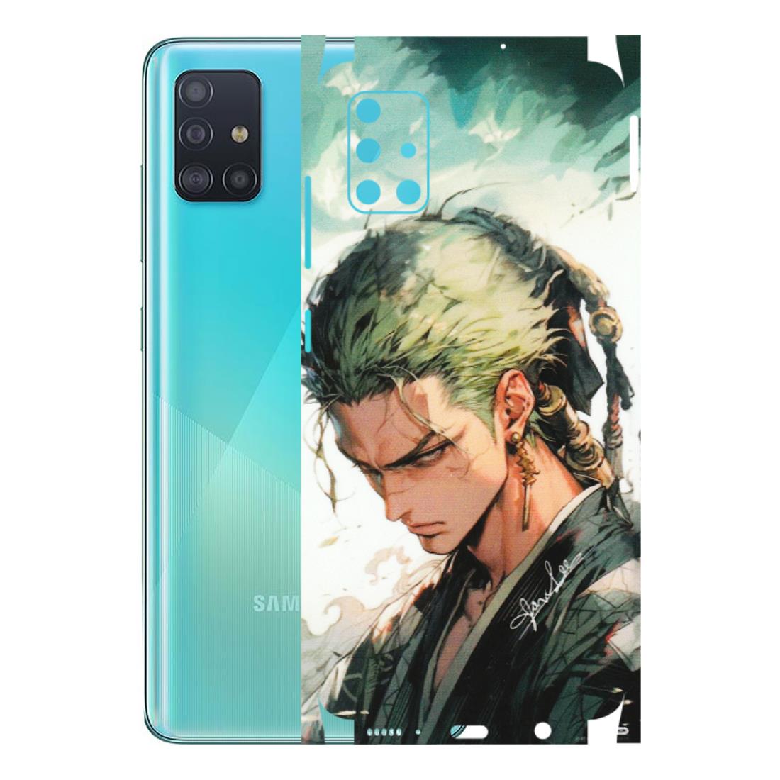 Samsung A/S Series Phone Skins (All Models) - New Roronoa Zoro One Picece Anime - Matte Finish (M-140) Samsung Galaxy A51