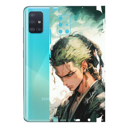 Samsung A/S Series Phone Skins (All Models) - New Roronoa Zoro One Picece Anime - Matte Finish (M-140) Samsung Galaxy A51