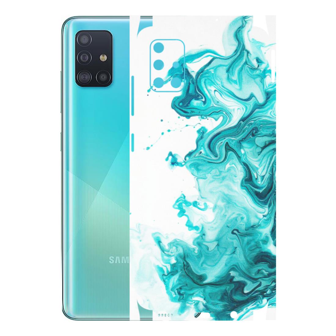 Samsung A/S Series Phone Skins (All Models) - Sky Blue Abstract Colour - Matte Finish (M-146) Samsung Galaxy A51
