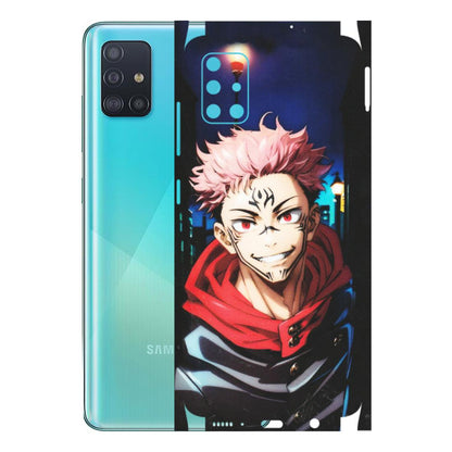 Samsung A/S Series Phone Skins (All Models) - Yuji Itadori Funny Face Anime - Matte Finish (M-152) Samsung Galaxy A51