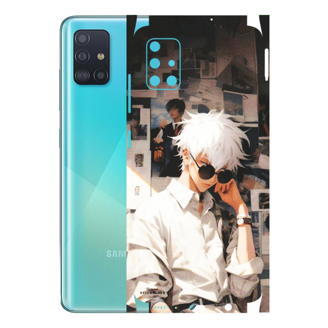 Samsung A/S Series Phone Skins (All Models) - Gojo Satoru Jujustu Kaisen Anime - Matte Finish (M-156) Samsung Galaxy A51