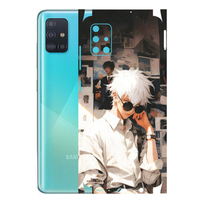 Samsung A/S Series Phone Skins (All Models) - Gojo Satoru Jujustu Kaisen Anime - Matte Finish (M-156) Samsung Galaxy A51