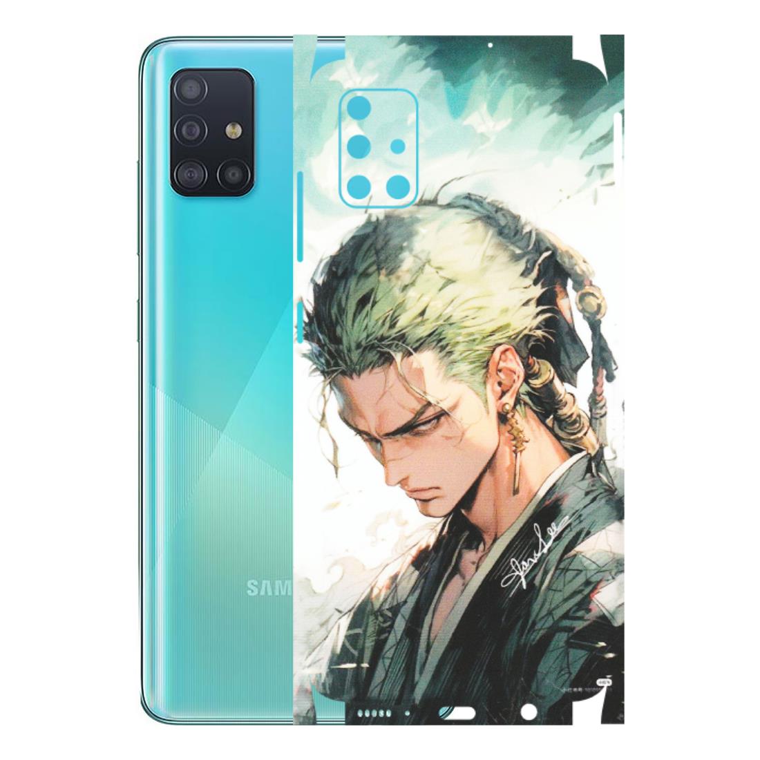 Samsung A/S Series Phone Skins (All Models) - Pirate Hunter One Piece Anime - Matte Finish (M-157) Samsung Galaxy A51
