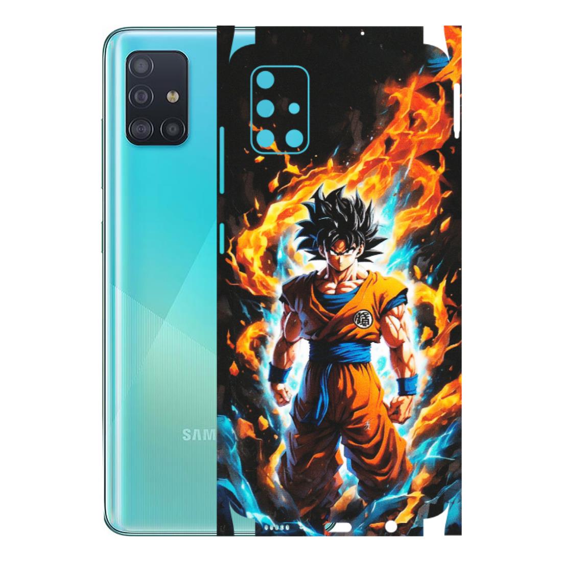 Samsung A/S Series Phone Skins (All Models) - Goku Transformation Anime - Matte Finish (M-159) Samsung Galaxy A51