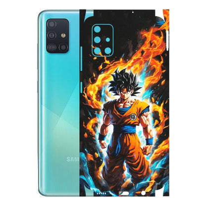 Samsung A/S Series Phone Skins (All Models) - Goku Transformation Anime - Matte Finish (M-159) Samsung Galaxy A51