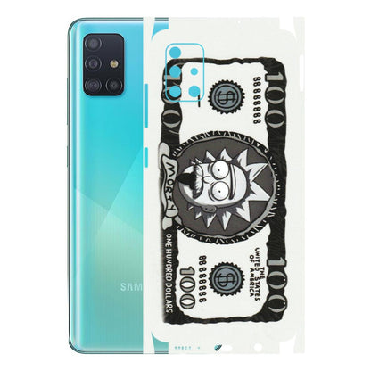Samsung A/S Series Phone Skins (All Models) - Rick And Morty Hundred Dollar Anime - Matte Finish (M-161) Samsung Galaxy A51