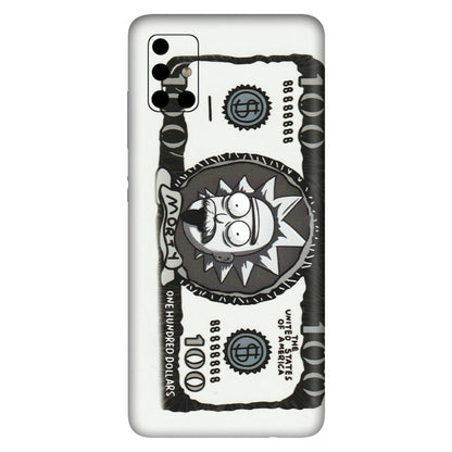 Samsung A/S Series Phone Skins (All Models) - Rick And Morty Hundred Dollar Anime - Matte Finish (M-161) Samsung Galaxy A51