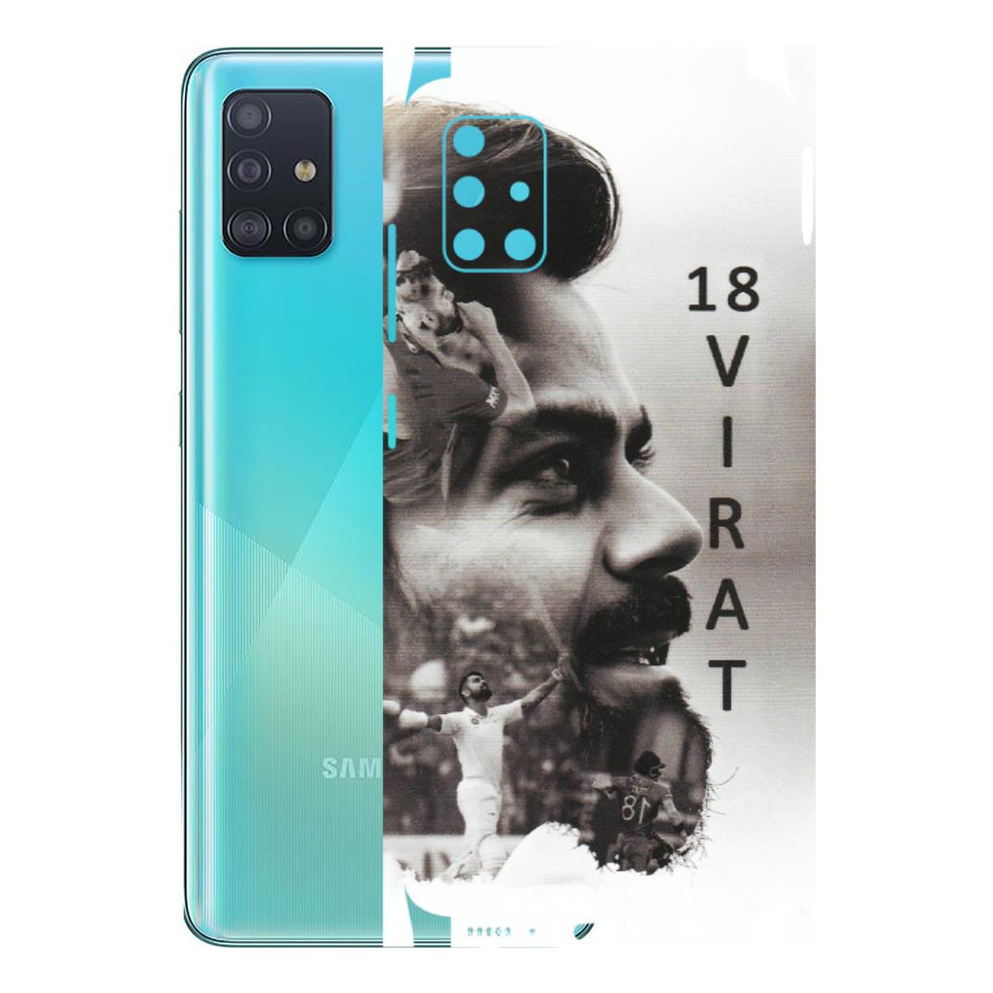 Samsung A/S Series Phone Skins (All Models) - Virat Kohli Cricketer - Matte Finish (M-163) Samsung Galaxy A51