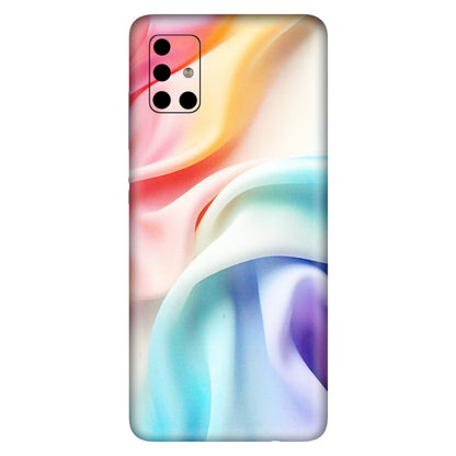 Samsung A/S Series Phone Skins (All Models) - Colourful Silk Cloth - Matte Finish (M-165) Samsung Galaxy A51