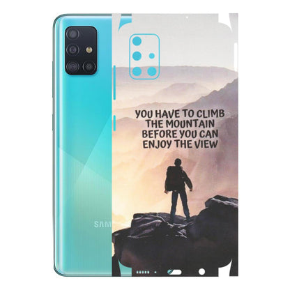Samsung A/S Series Phone Skins (All Models) - Motivational Hiking Mountain - Matte Finish (M-28) Samsung Galaxy A51