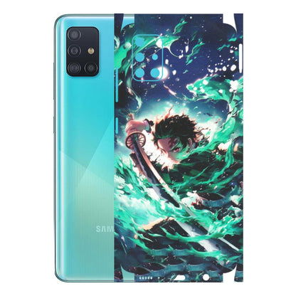 Samsung A/S Series Phone Skins (All Models) - Sword Fighter Anime - Matte Finish (M-29) Samsung Galaxy A51